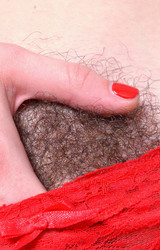 Hairy Beauties Ember Red Panties Porn Pics